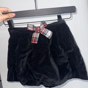 Crazy 8 Black Shorts with Plaid Accent
